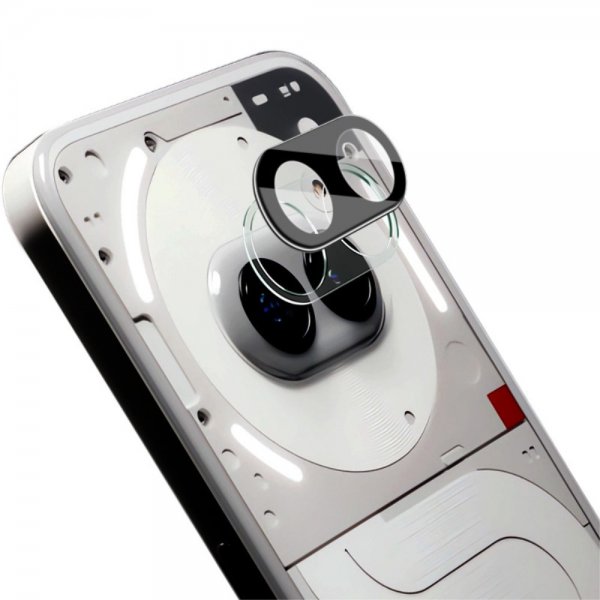 Nothing Phone (2a) Kameran suoja Karkaistua Lasia Musta