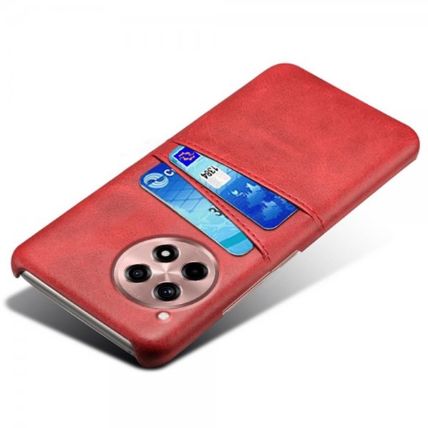 OnePlus 12R Kuori ja Kaksi Korttitaskua Punainen