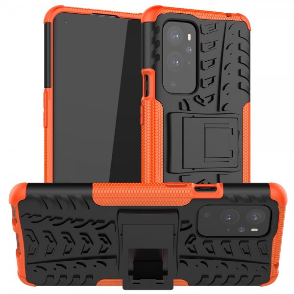 OnePlus 9 Pro Kuori Rengaskuvio Telinetoiminto Oranssi