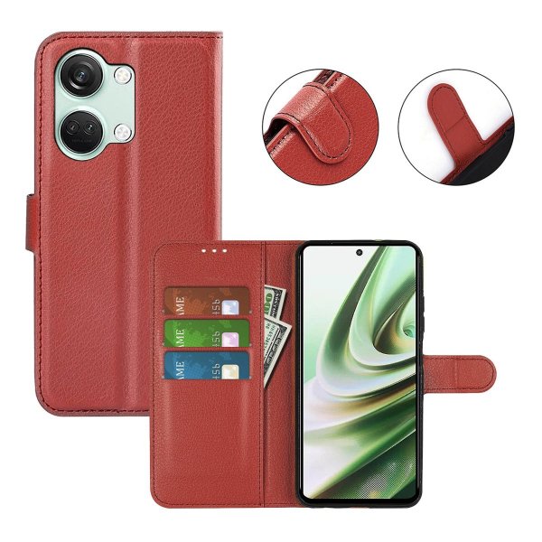 OnePlus Nord 3 Kotelo Telinetoiminto Ruskea