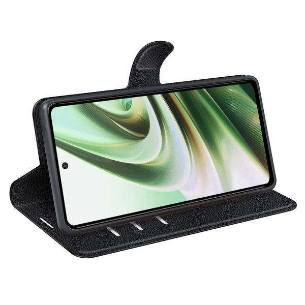 OnePlus Nord CE 3 Lite 5G Kotelo Litchi Musta