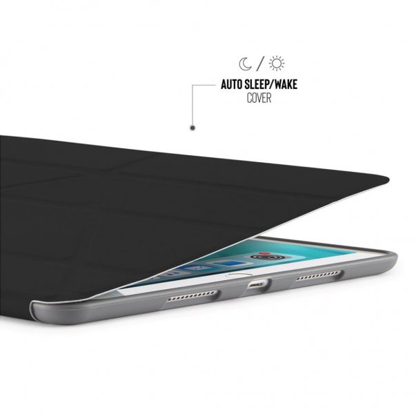 iPad Air 2019 (gen 3) Origami Kotelon Kotelo Musta