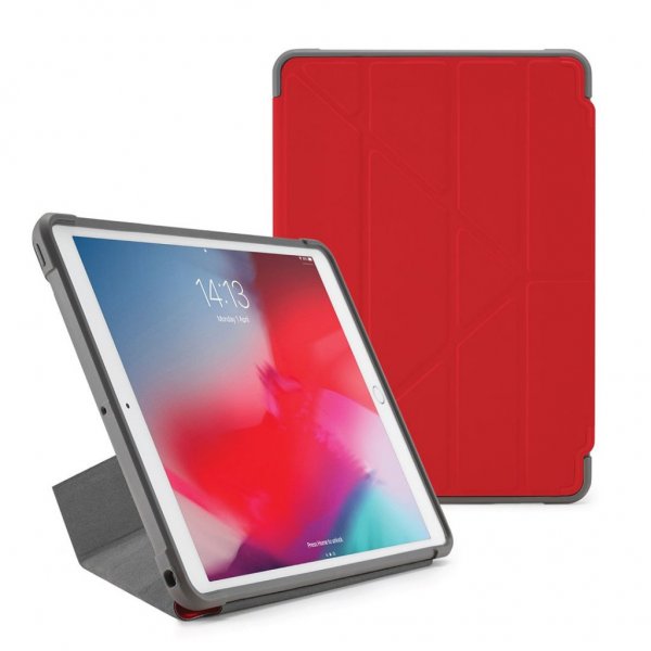 iPad Air 2019/iPad Pro 10.5 Kotelo Origami Shield Punainen