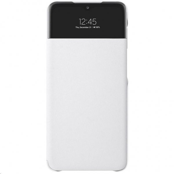 Original Galaxy A32 5G Kotelo Smart S View Wallet Cover Valkoinen