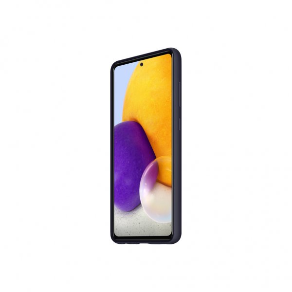 Original Galaxy A72 Kuori Silicone Cover Musta