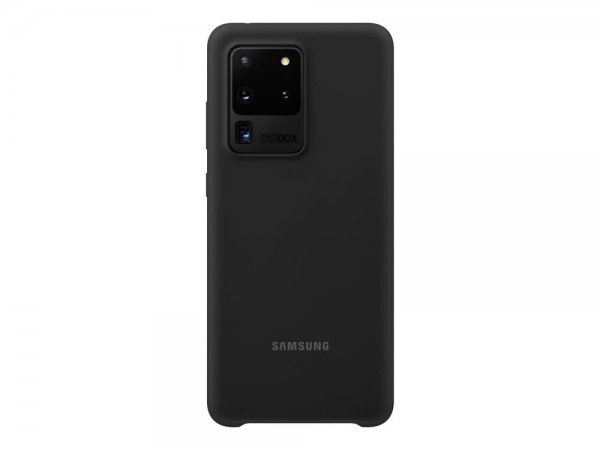 Original Galaxy S20 Ultra Kuori Silikoniii Cover Musta