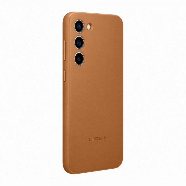 Original Galaxy S23 Plus Kuori Leather Cover Camel