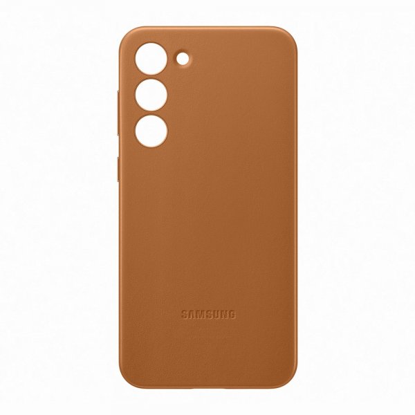 Original Galaxy S23 Plus Kuori Leather Cover Camel