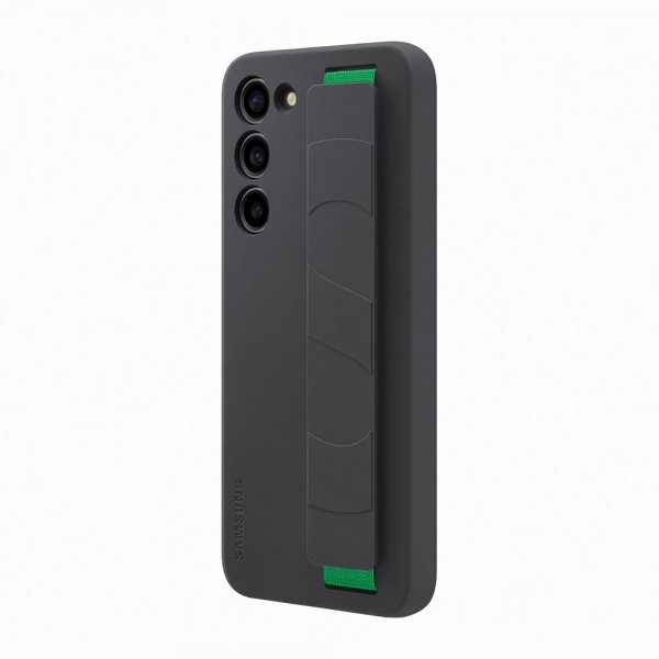 Original Galaxy S23 Plus Kuori Silicone Grip Case Musta