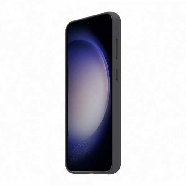 Original Galaxy S23 Plus Kuori Silicone Grip Case Musta
