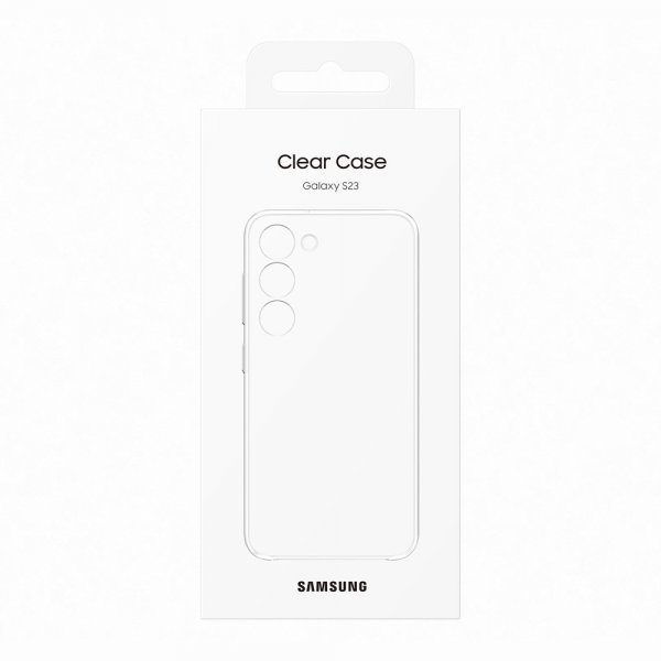 Original Galaxy S23 Kuori Clear Case Läpinäkyvä