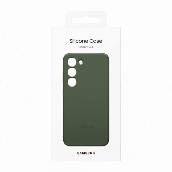 Original Galaxy S23 Kuori Silicone Case Khaki