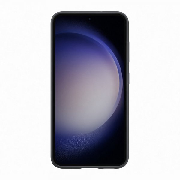 Original Galaxy S23 Kuori Silicone Grip Case Musta