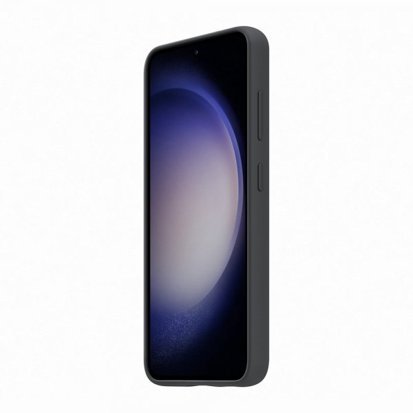 Original Galaxy S23 Kuori Silicone Grip Case Musta
