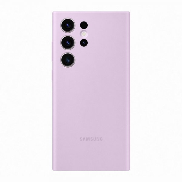 Original Galaxy S23 Ultra Kuori Silicone Cover Lavender