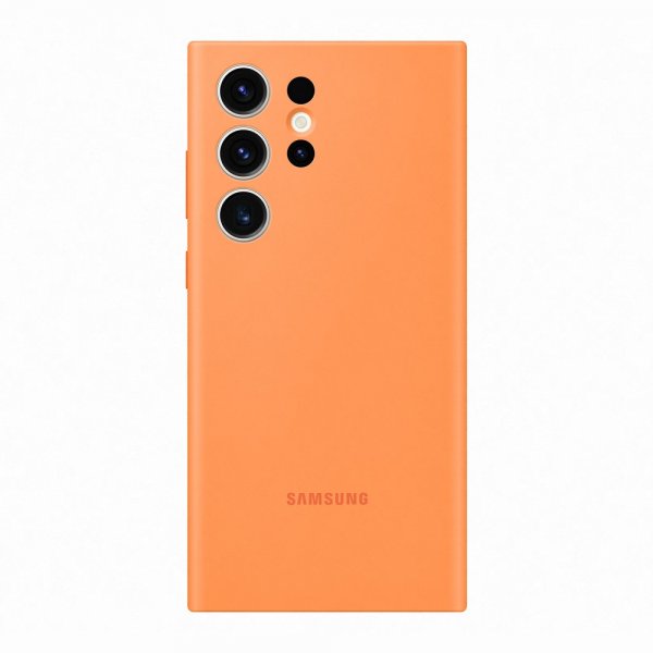 Original Galaxy S23 Ultra Kuori Silicone Cover Oranssi