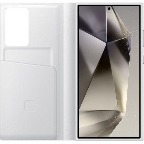 Original Galaxy S24 Ultra Kotelo Smart View Wallet Case Valkoinen