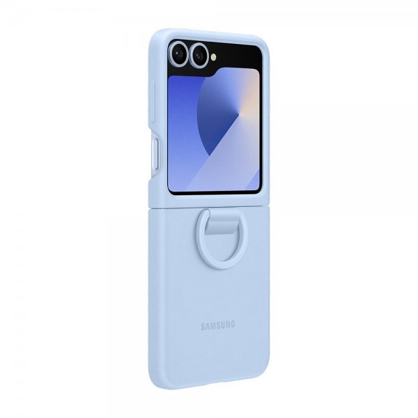 Original Galaxy Z Flip 6/Flip 7 FE Kuori Silicone Case Sininen
