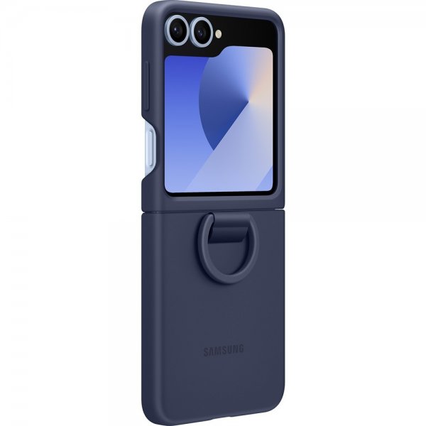 Original Galaxy Z Flip 6/Flip 7 FE Kuori Silicone Case Navy