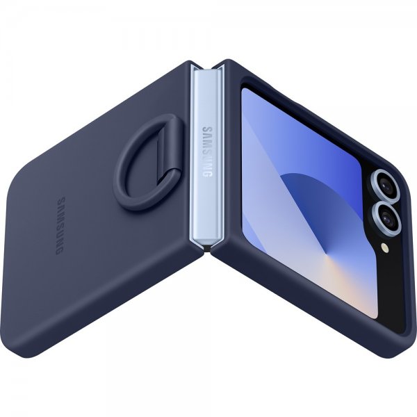Original Galaxy Z Flip 6/Flip 7 FE Kuori Silicone Case Navy