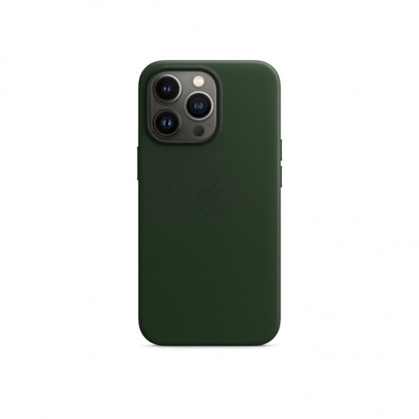 Original iPhone 13 Pro Max Kuori Leather Case MagSafe Sequoia Green