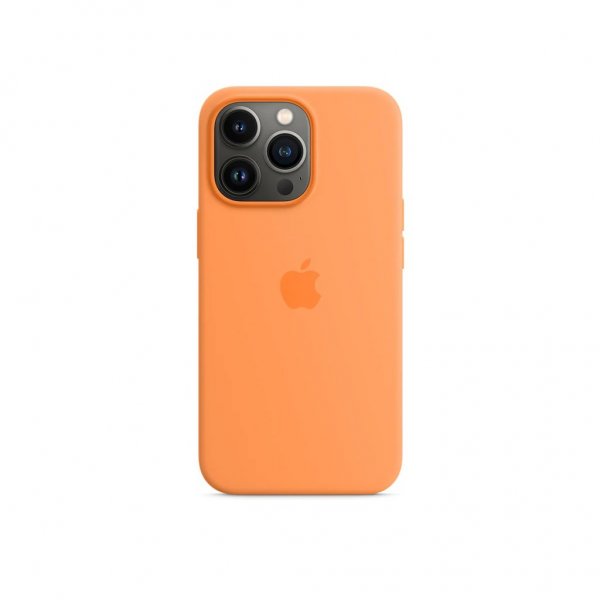 Original iPhone 13 Pro Max Kuori Silicone Case MagSafe Marigold