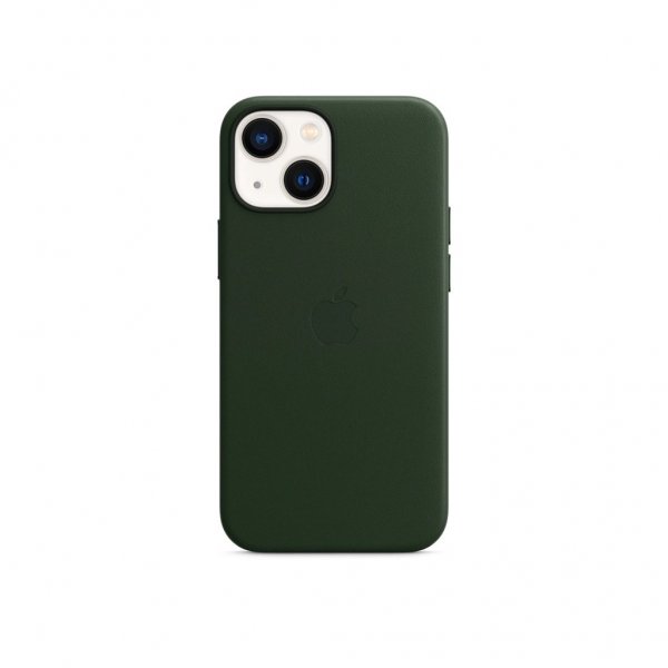 Original iPhone 13 Kuori Leather Case MagSafe Sequoia Green