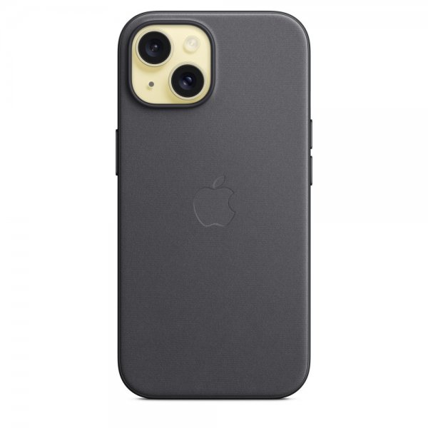 Original iPhone 15 Kuori FineWoven MagSafe Musta