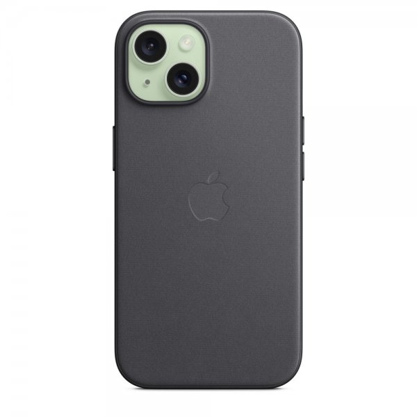 Original iPhone 15 Kuori FineWoven MagSafe Musta