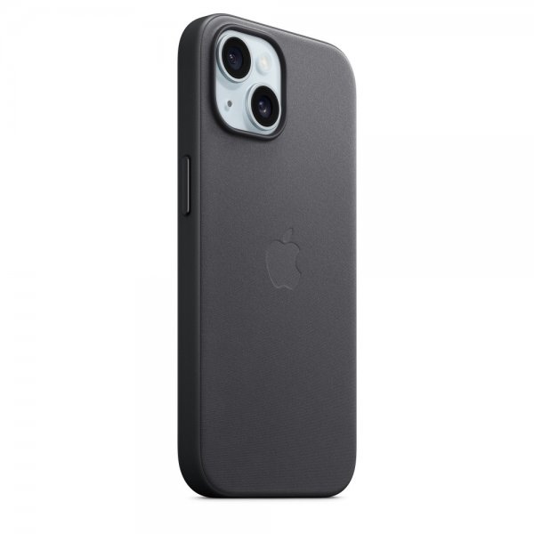 Original iPhone 15 Kuori FineWoven MagSafe Musta