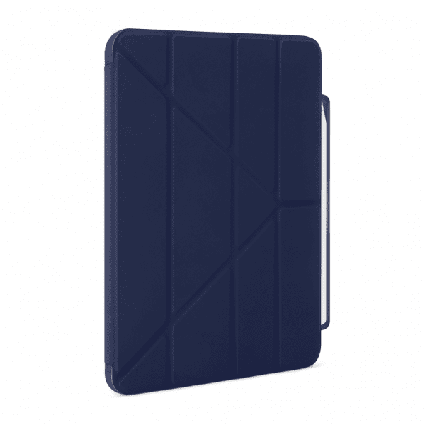 iPad Air 11 (M2/M3) Kotelo Origami No3 Pencil Case Tummansininen