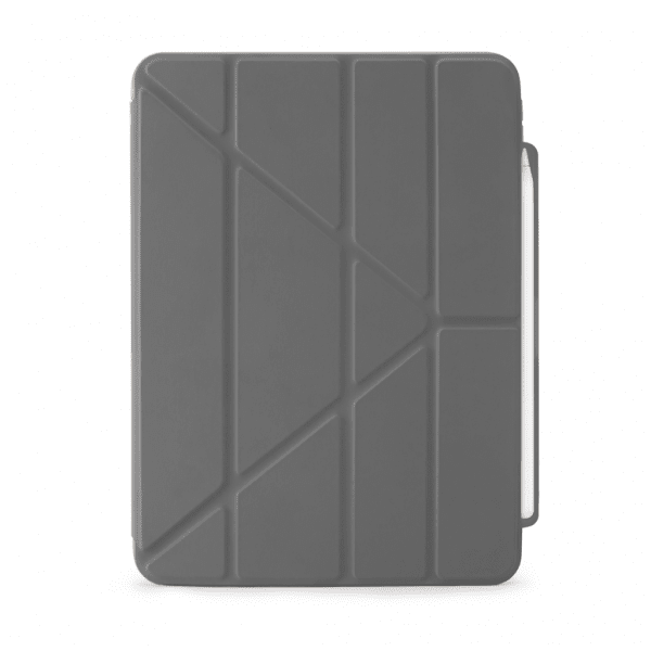 iPad Air 11 (M2/M3) Kotelo Origami No3 Pencil Case Harmaa