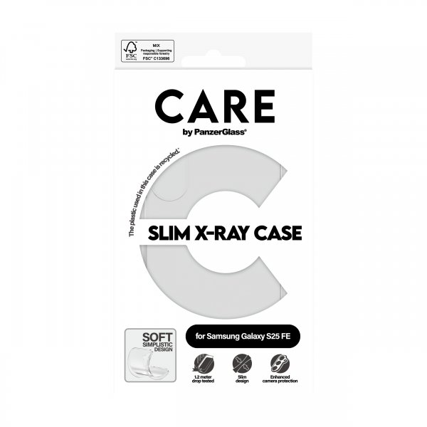 Samsung Galaxy S25 FE Kuori Slim X-Ray Läpinäkyvä