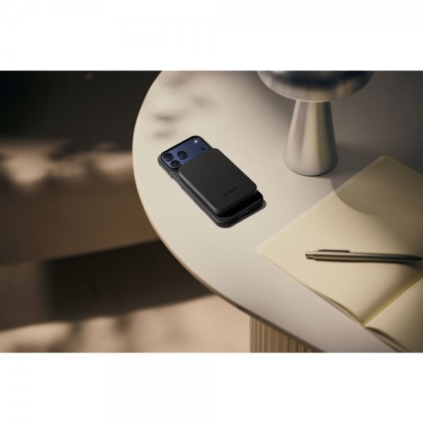 MagSafe Powerbank Aramid Fiber 10 000 mAh Black/Grey Twill