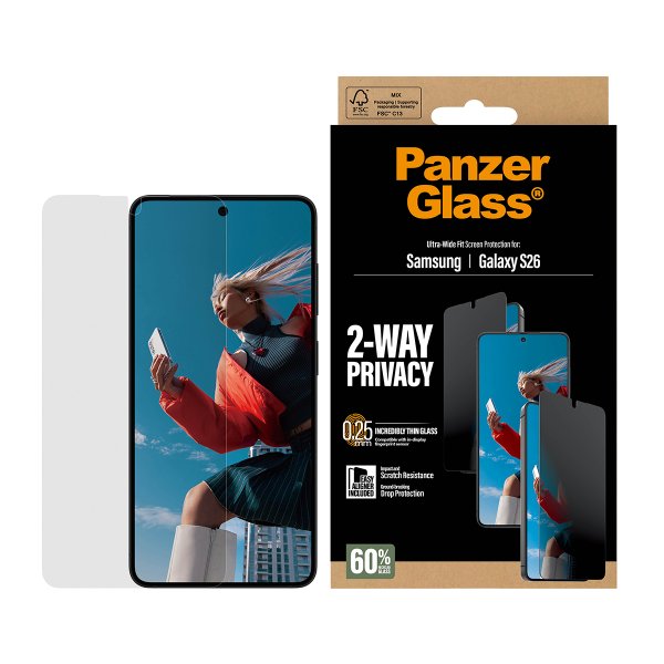 Samsung Galaxy S26 Näytönsuoja Ultra-Wide Fit Privacy EasyAligner
