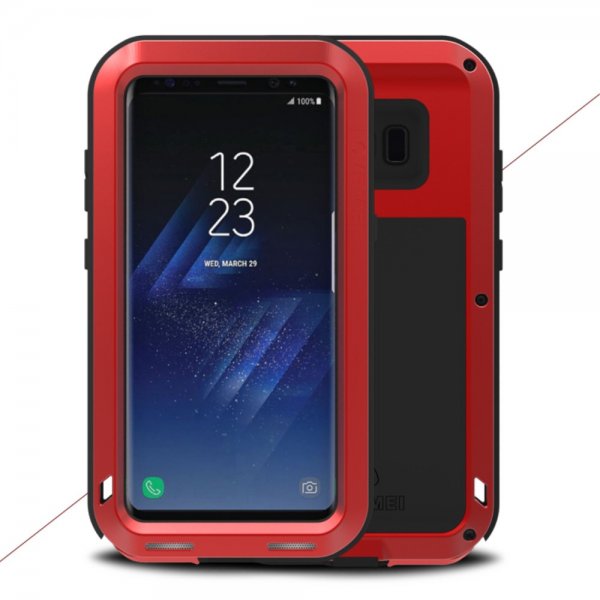 PoweRFul Case Samsung Galaxy S8 Super GUARD Kuori Iskunkestävä Punainen