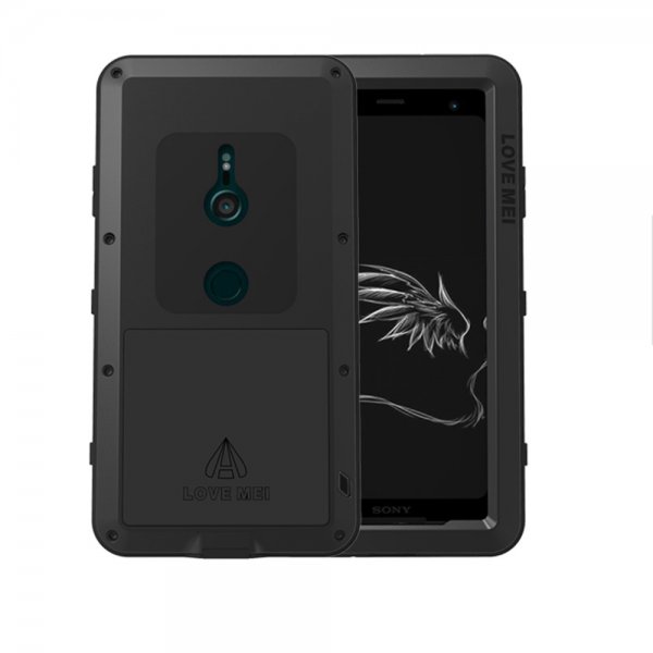 Powerful Case till Sony Xperia XZ3 Super GUARD Suojakuori Stötsäkert Musta