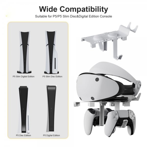 PS5/PS5 Slim latausasema VR2/DualSenseohjaimille