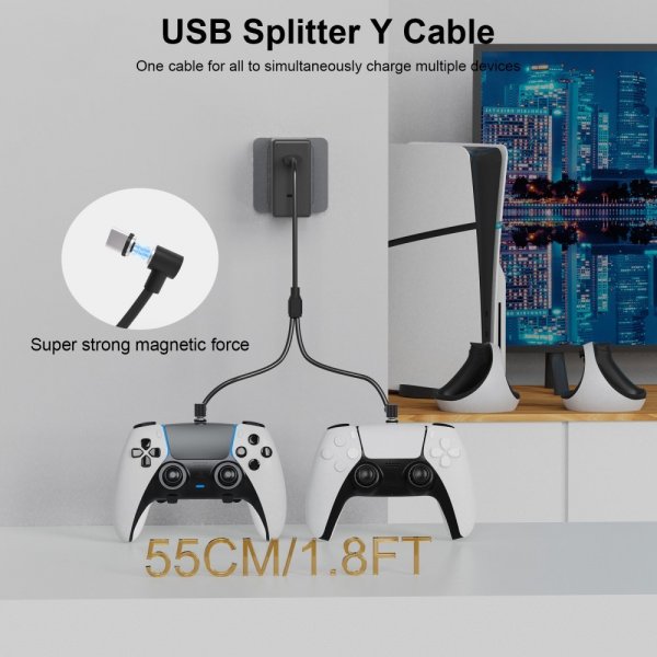 PS5/PS5 Slim latausasema VR2/DualSenseohjaimille