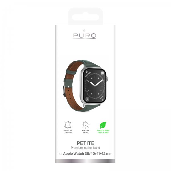 Apple Watch 38/40/41/42mm Ranneke Petite Vihreä