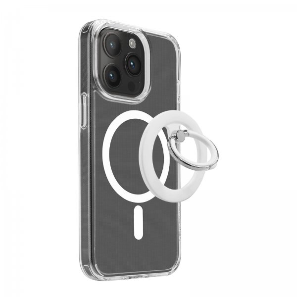 MagSafe Puhelimen Soitto Mag Loop Ring Stand Valkoinen