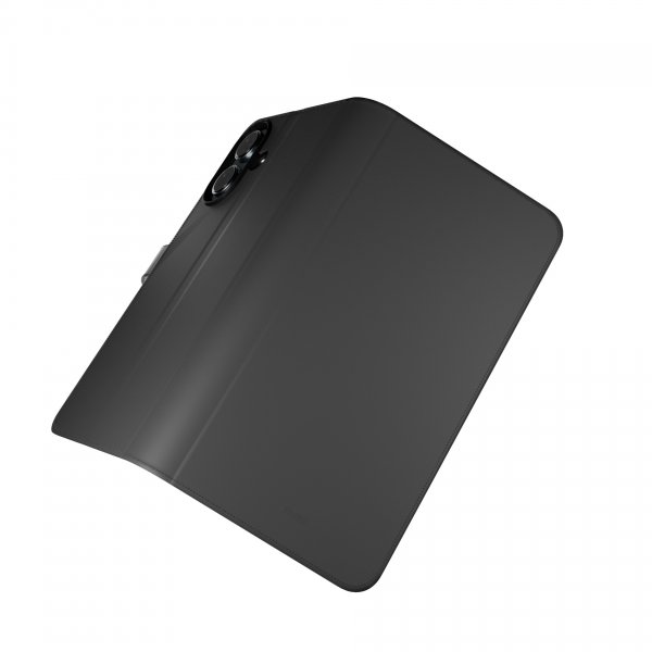 iPhone 16 Kotelo Wallet Stand Musta