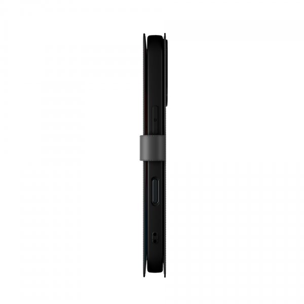 iPhone 16 Kotelo Wallet Stand Musta