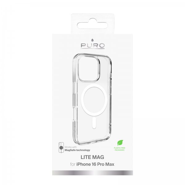 iPhone 16 Pro Max Kuori Lite Mag Läpinäkyvä
