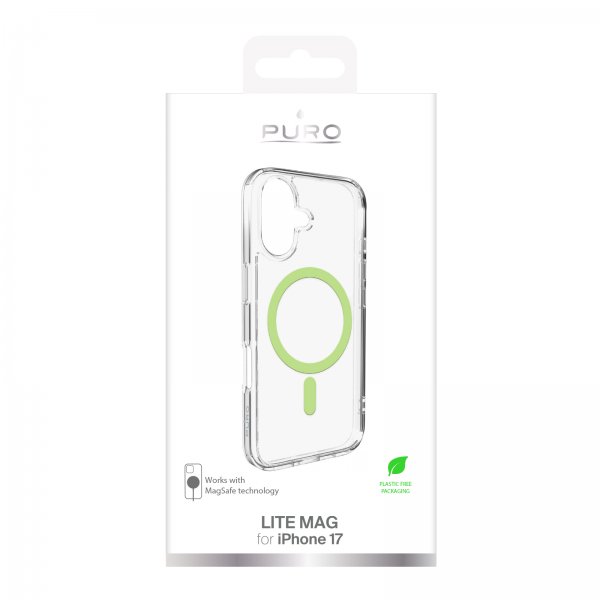 iPhone 17 Kuori Lite Mag Läpinäkyvä Vihreä