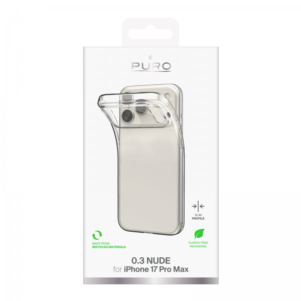 iPhone 17 Pro Max Kuori Nude Läpinäkyvä