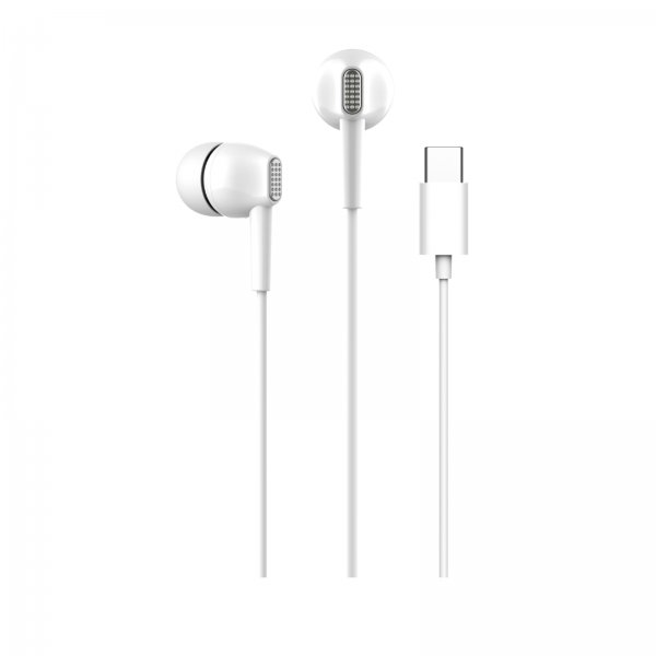 Langalliset Kuulokkeet Fine USB-C Valkoinen