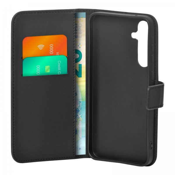 Samsung Galaxy A35 Kotelo Wallet Stand Musta