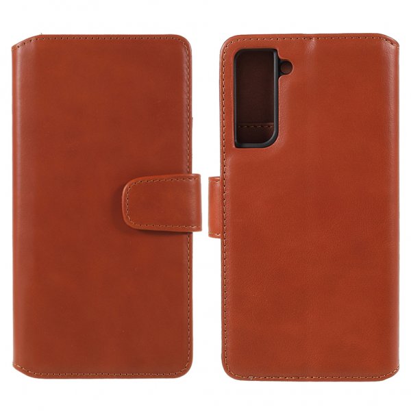 Samsung Galaxy S22 Plus Kotelo Essential Leather Maple Brown