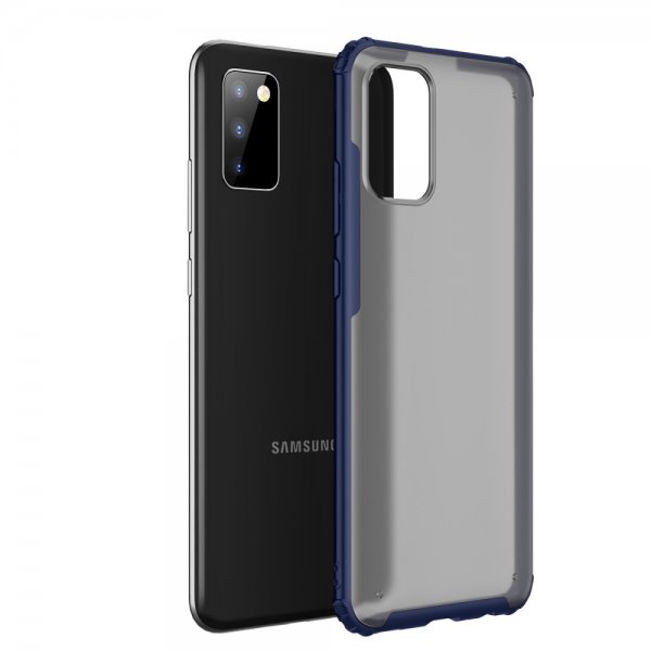 Samsung Galaxy A02s Suojakuori Värillinen Reuna Sininen